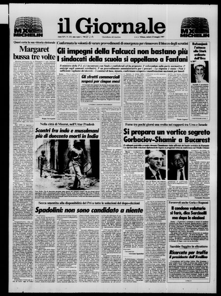 Il giornale : quotidiano del mattino